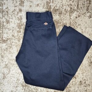 Y2K Dickies 874 Original Fit Work Pants Navy Mens 34x28